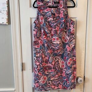 Nine West Paisley Print Sleeveless Dress